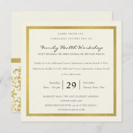 FAUX GOLD WHITE DAMASK CLASSIC WORKSHOP EVAL KAART
