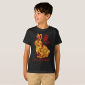 Faux Gold Year of the Rabbit T-Shirt (Voorkant volledig)