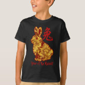 Faux Gold Year of the Rabbit T-Shirt (Voorkant)