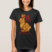 Faux Gold Year of the Rabbit T-Shirt (Voorkant)