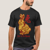 Faux Gold Year of the Rabbit T-Shirt (Voorkant)