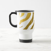 Faux Gold Zebra Print Stripes Pattern Reisbeker (Links)