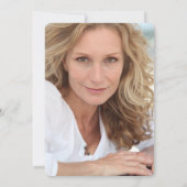 Faux Golden Agate 40th Birthday Photo Kaart (Achterkant)