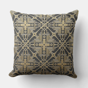 Faux Golden Metallic Pattern gooit kussens