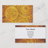 Faux Golden Suns patroon Visitekaartje (Voorkant / Achterkant)