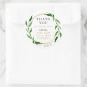 Faux Golden Wreath Sticker, Favor Sticker (Tas)