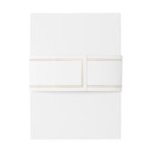 Faux Golden Wreath uitnodigingsband Uitnodigingen Wikkel (Achterkant Voorbeeld)