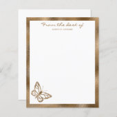 Faux Golden Yellow Folie look-like Butterfly & Tex (Voorkant / Achterkant)