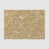 Faux Golden Yellow Glitter Texture Kijk Grafisch Tissuepapier (Voorkant)