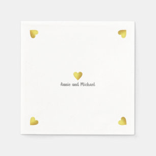 Faux golf harten liefde servet