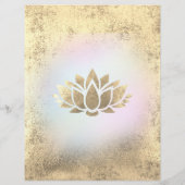 Faux golil lotus logo flyer (Achterkant)