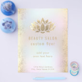 Faux golil lotus logo flyer (Enkel)