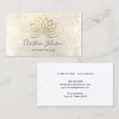 Faux golil lotus logo visitekaartje (Voorkant / Achterkant)