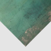 faux goud barok ornament smaragdgroen tissuepapier (Detail)