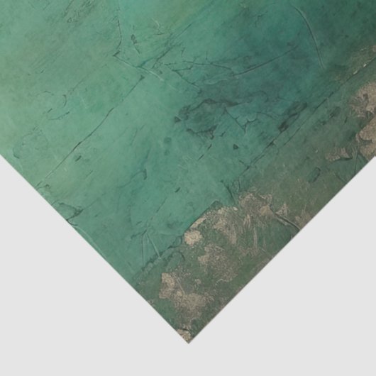 faux goud barok ornament smaragdgroen tissuepapier (Detail)