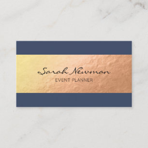 Faux goud elegant modern stijlvol visitekaartje