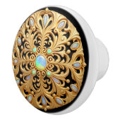 Faux goud en opaal keramische knop (Rechts)