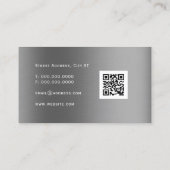 Faux goud- en zilvermetelrealiteit visitekaartje (Achterkant)