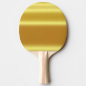 Faux goud, glansend, metallisch, geel, golden, gra tafeltennisbatje (Voorkant)