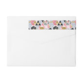 faux goud glitter marmer geometrisch ontwerp (Achterkant)