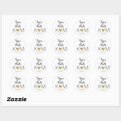 faux goud liefde hart, bruiloften SAVE the DATE Ronde Sticker (Vel)