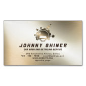 Faux goud, logo voor automatisch wassen magnetisch visitekaartje (Voorkant)