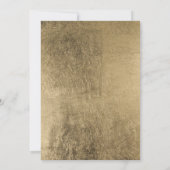 Faux goud marine blauw elegante bruiloft kleur blo kaart (Achterkant)