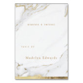 Faux goud marmer luxe moderne opvouwbare plaats ka kaart (Voorkant)