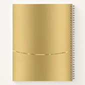 Faux goud Roestvrij staal Notitieboek (Achterkant)
