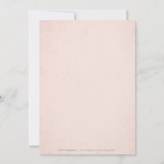 Faux goudbruine elegante lace bruiloft met uitzond save the date (Achterkant)