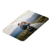 Faux gouden bijtende botanische foto, behalve de d magneet (Linkerzijde)