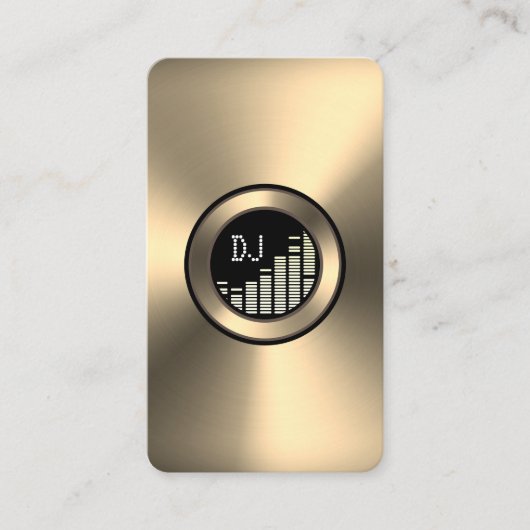 Faux gouden bord speler Visitekaartje (Voorkant)