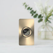 Faux gouden bord speler Visitekaartje (Staand voorkant)