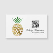 Faux gouden folie ananas QR-code (Voorkant)