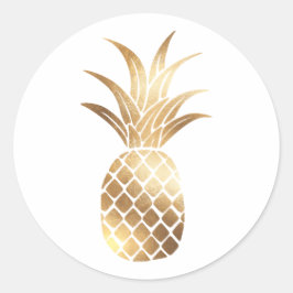 Faux gouden folie ananas Sticker