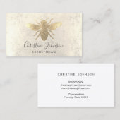 FAUX gouden folie bij logo Visitekaartje (Voorkant / Achterkant)