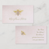 Faux gouden folie bij logo visitekaartje (Voorkant / Achterkant)