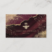 Faux gouden folie bij op Bourgogne Visitekaartje (Voorkant)