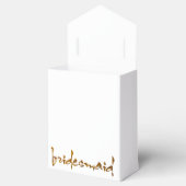 Faux Gouden Folie Bruidsmeisje Bedankdoosjes (Geopend)