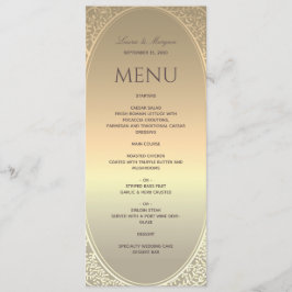 Faux Gouden Folie Bruiloft Menu