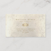 Faux gouden folie decor huidverzorging en esthetie visitekaartje (Achterkant)