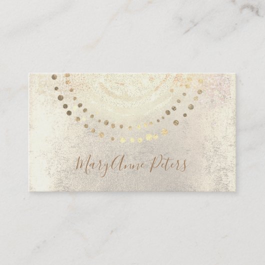 Faux gouden folie decor visitekaartje (Voorkant)