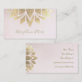 Faux gouden folie decor visitekaartje (Voorkant / Achterkant)