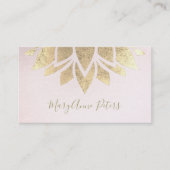 Faux gouden folie decor visitekaartje (Voorkant)