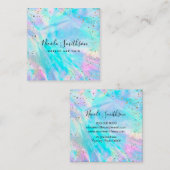 FAUX gouden folie details Vierkante Visitekaartje (Voorkant / Achterkant)