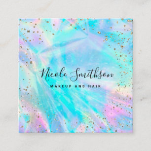 FAUX gouden folie details Vierkante Visitekaartje