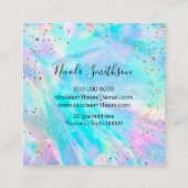 FAUX gouden folie details Vierkante Visitekaartje (Achterkant)