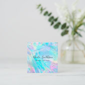 FAUX gouden folie details Vierkante Visitekaartje (Staand voorkant)