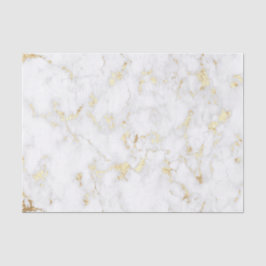 FAUX gouden folie en witte marmeren steen Tissuepapier