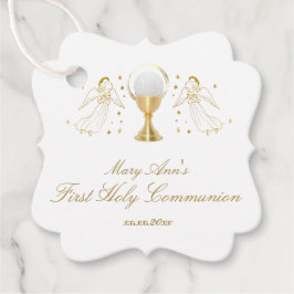 faux gouden folie engelen Eerste Heilige Communie Bedankjes Labels